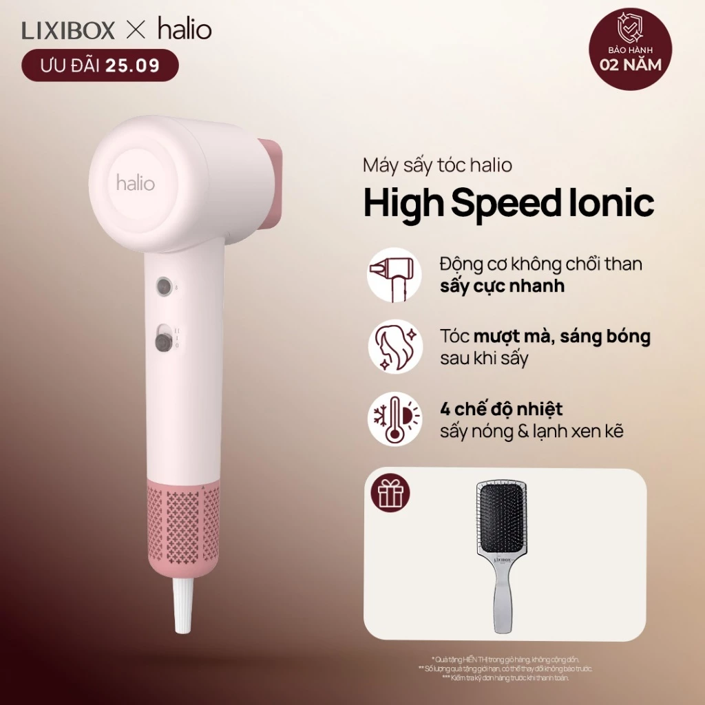 [LIVE] Máy Sấy Tóc Halio High Speed Ionic Hair Dryer