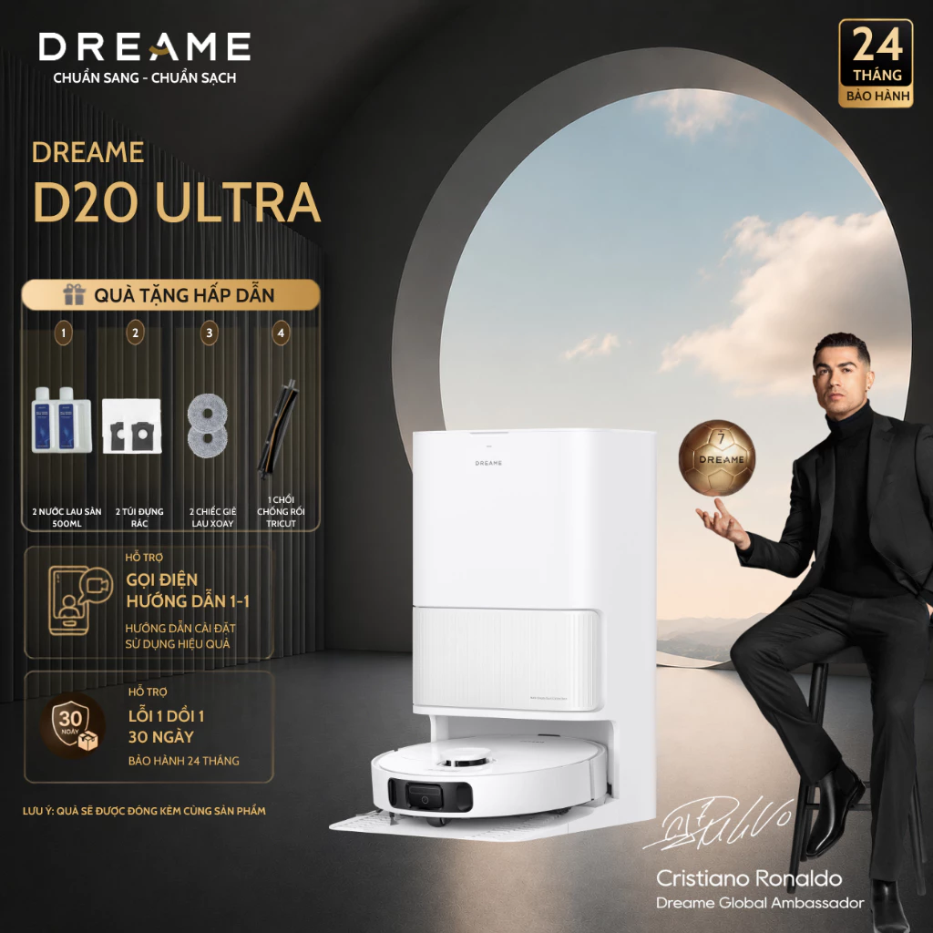 [Livetream] Robot Hút Bụi Lau Nhà Dreame D20 Ultra | Bản Quốc Tế | Tặng Chổi Cắt Tóc Tricut | Bảo Hành 24 Tháng