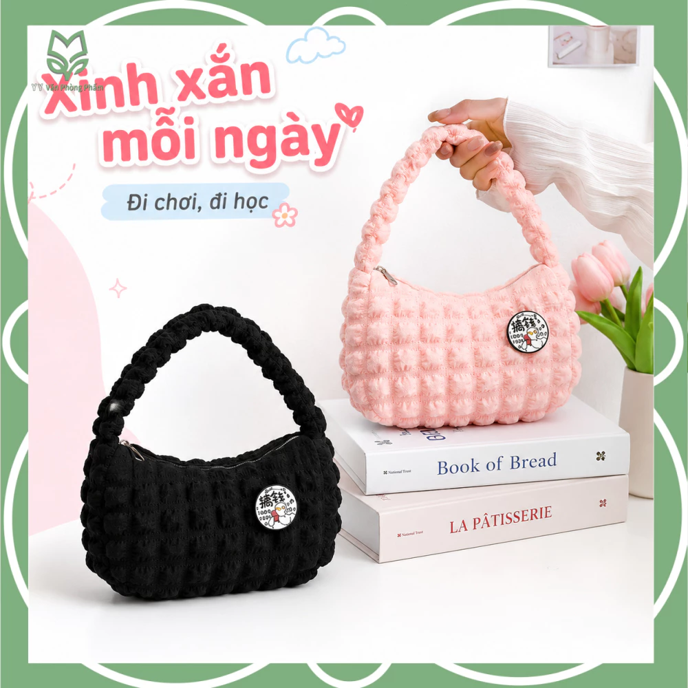 Túi Đeo Vai Nữ Mới Có Thể Giữ Số Lượng Lớn, Túi Đeo Chéo Hình Đám Mây Hề Thời Trang