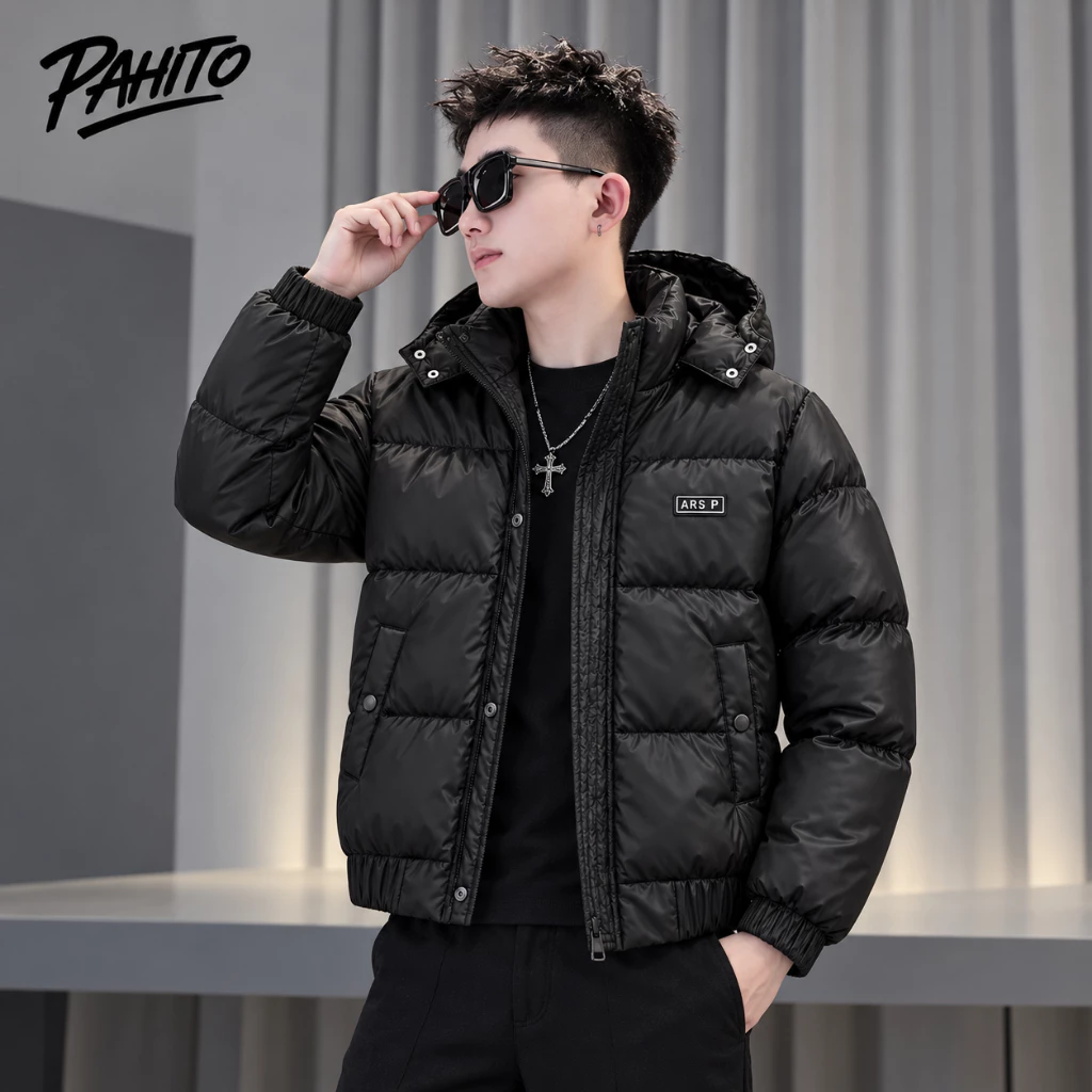 Áo phao nam, áo khoác phao nam thêu ARSP mùa đông trần bông 3 lớp thêu logo siêu đẹp dày dặn MENSWEAR AK7