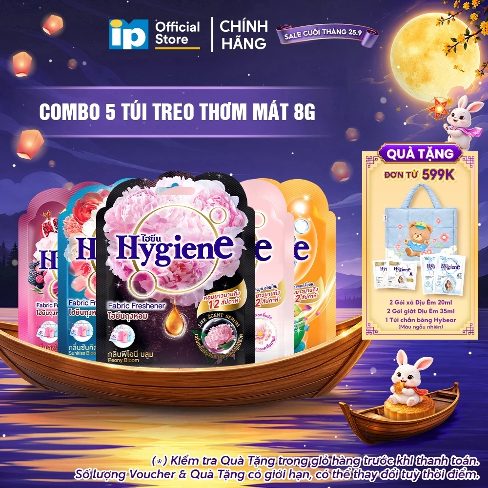[NEW] Combo 5 Túi Treo Thơm Mát Hygiene 8g