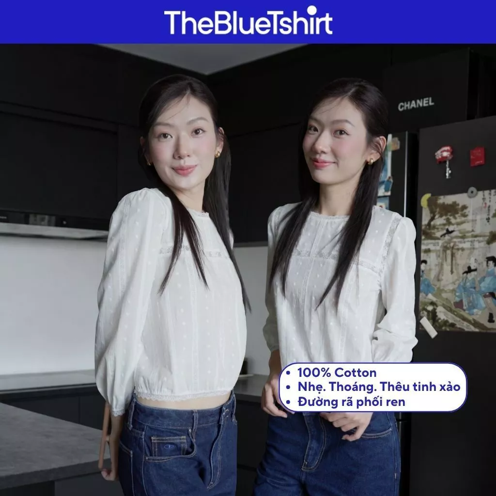 TheBlueTshirt - Áo blouse phom relaxed cho nữ - Claudia Blouse - Women