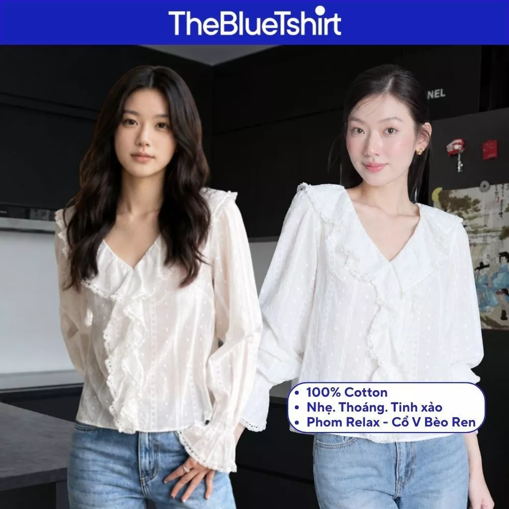 TheBlueTshirt - Áo kiểu phom dáng relax cho nữ - Chloe Blouse - Women