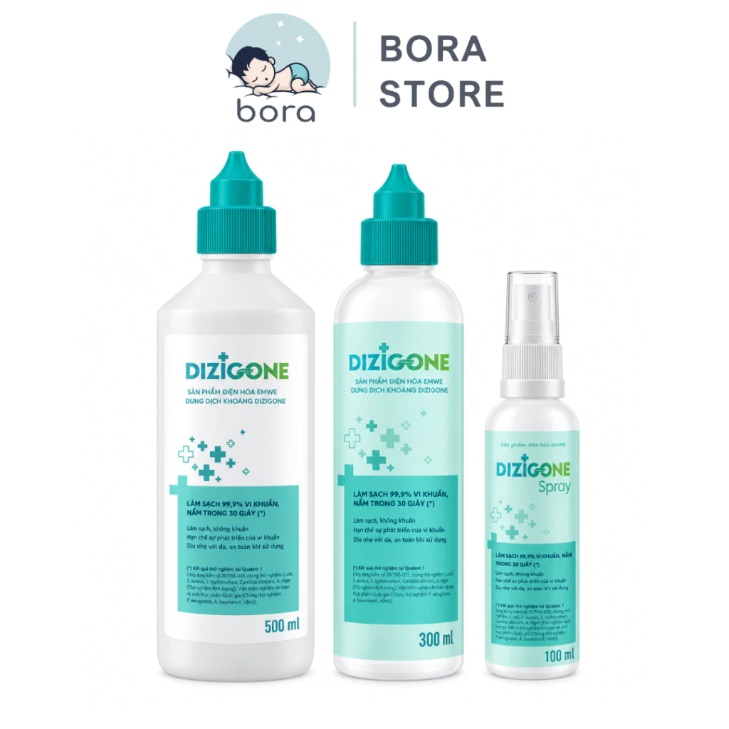 Dung dịch kháng khuẩn DIZIGONE 100ml/300ml/ 500ml chăm sóc tổn thương, không đau xót, tái tạo da, ngăn ngừa sẹo cho bé