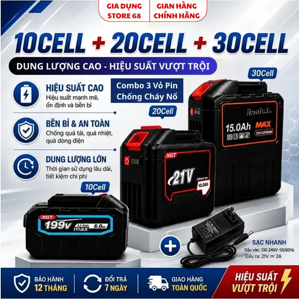 Chân Sạc Pin Chuẩn 10cell, 20cell, 30cell phổ thông 4cm dùng cho nhiều thiết bị tích điện thông dụng giá rẻ.