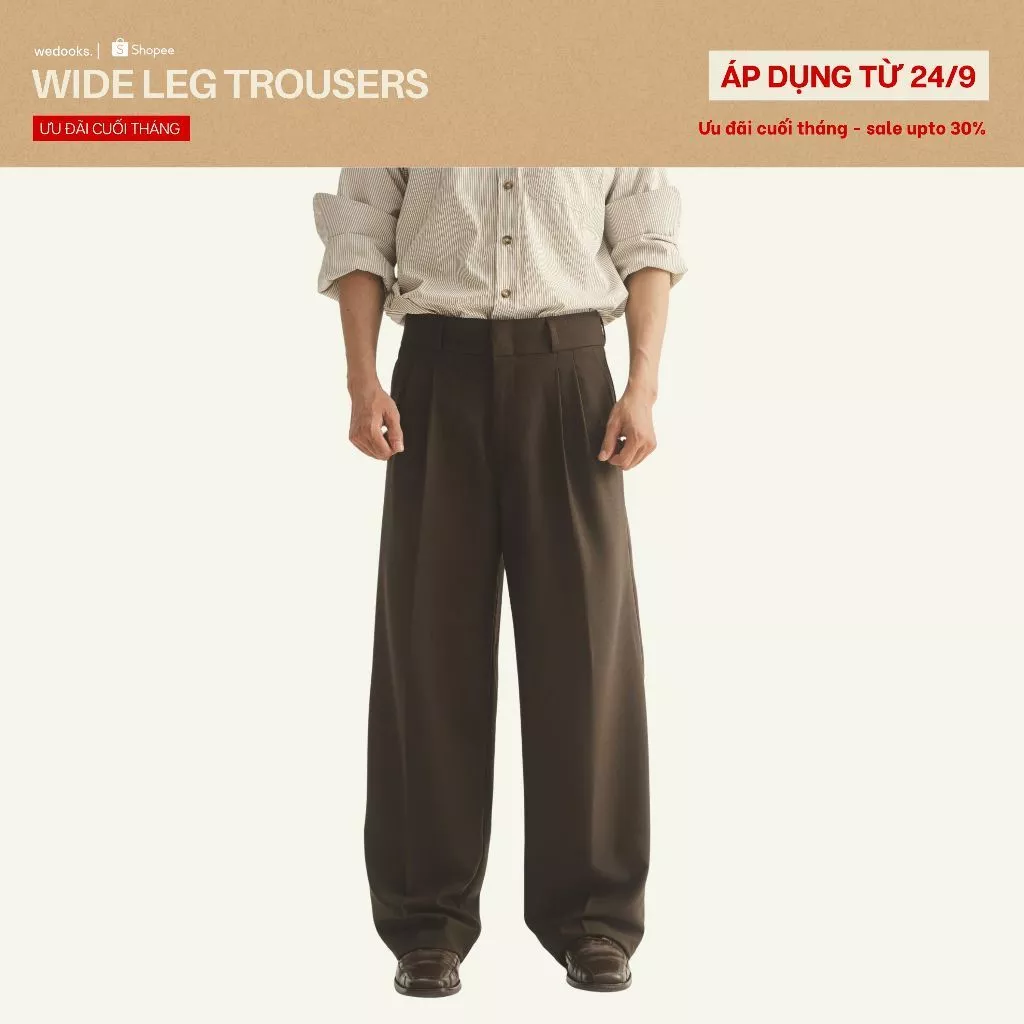 QUẦN TÂY NAM SUÔNG, CẠP CAO, ỐNG RỘNG | ODYSSEY WIDE LEG TROUSERS