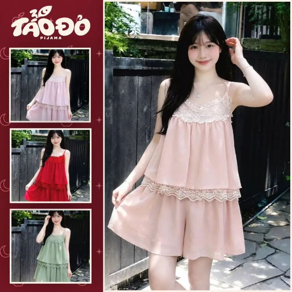 HHD10 Bộ Đồ Ngủ Lụa Latin Thoáng Mát Chất Liệu Cao Cấp Lụa Gãy Mềm Mịn Màu Sắc Sang Trọng Phù Hợp Nhiều Phong Cách