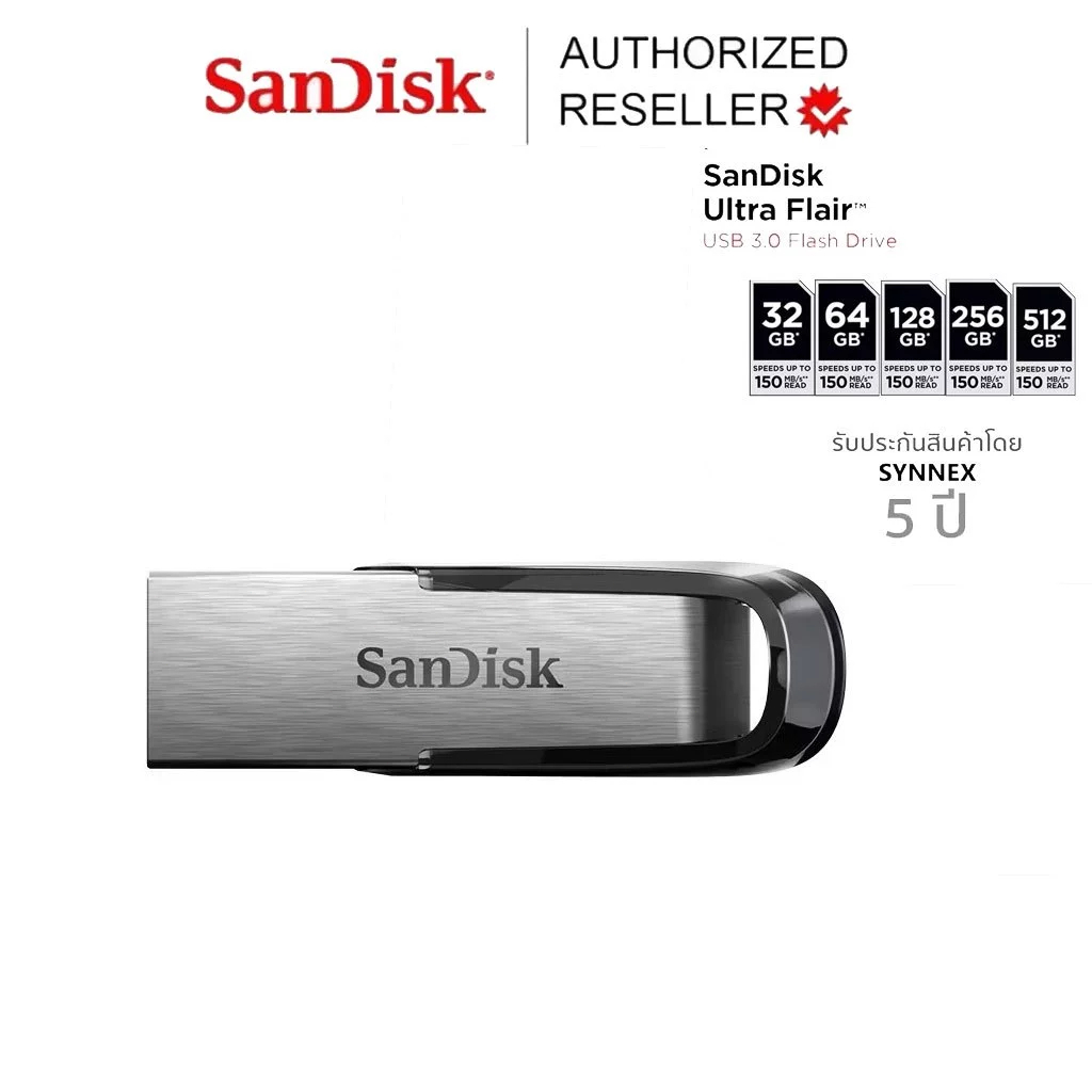 USB 3.0 SanDisk Ultra Flair SDCZ73-G46 16GB / 32GB / 64GB / 128GB upto 150MB/s…