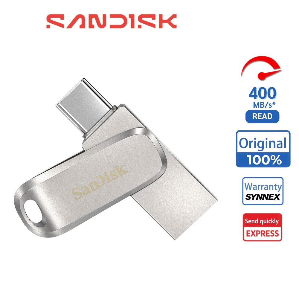 USB 3.2 OTG SanDisk Ultra Dual Drive Luxe SDDDC4-G46upto 400MB/s…