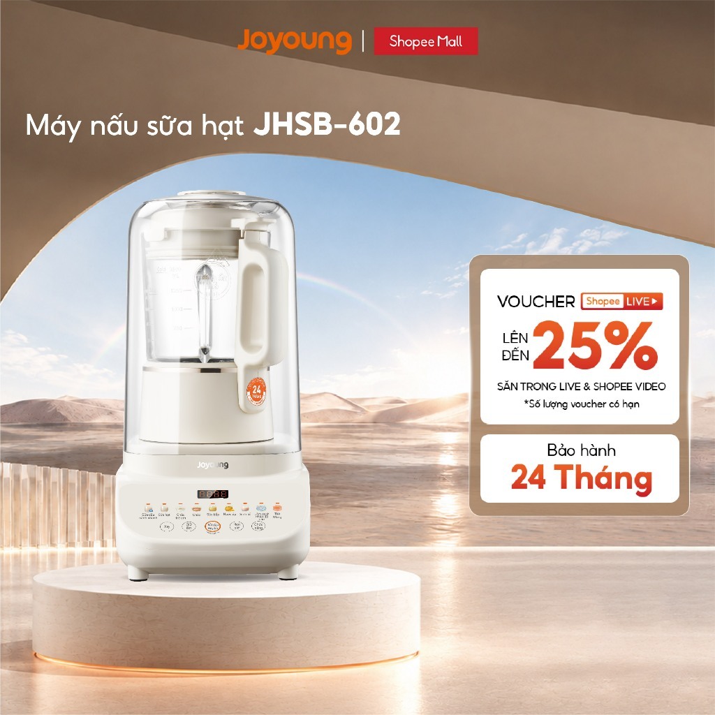 Máy nấu sữa hạt Joyoung JHSB-602 Công suất 1000W 12 chức năng