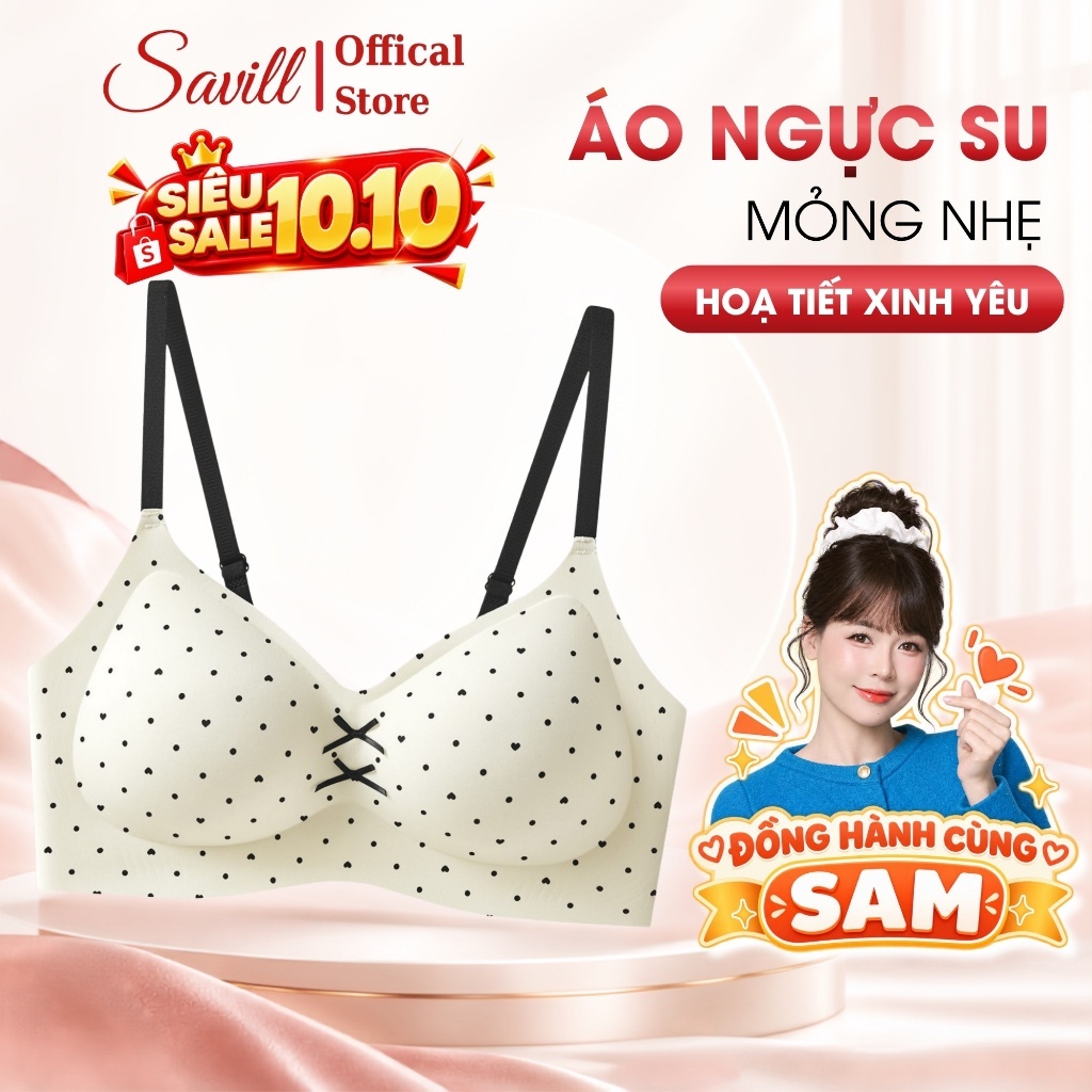 Áo Ngực Nữ Không Gọng Có Mút Đệm 1cm Nâng Ngực, Áo Lót Nữ Su Đúc Mềm Mịn…