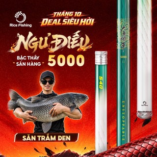 Cần câu đài NGƯ ĐIẾU 5000 thế hệ II carbon 30T+40T săn hàng cá lớn RICE FISHING CC-50