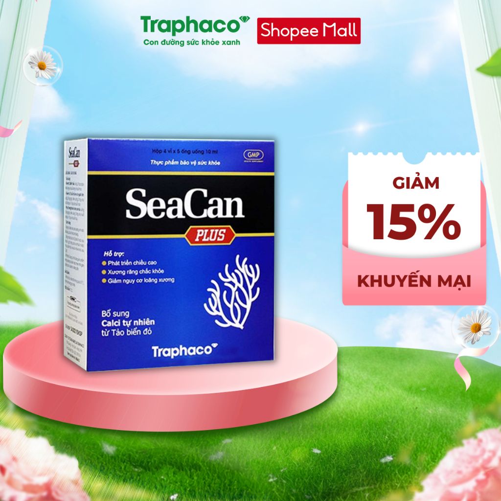 TPBVSK SEACAN PLUS - Bổ Sung Canxi TừTảo Biển Đỏ Giúp Răng Xương Chắc Khỏe…