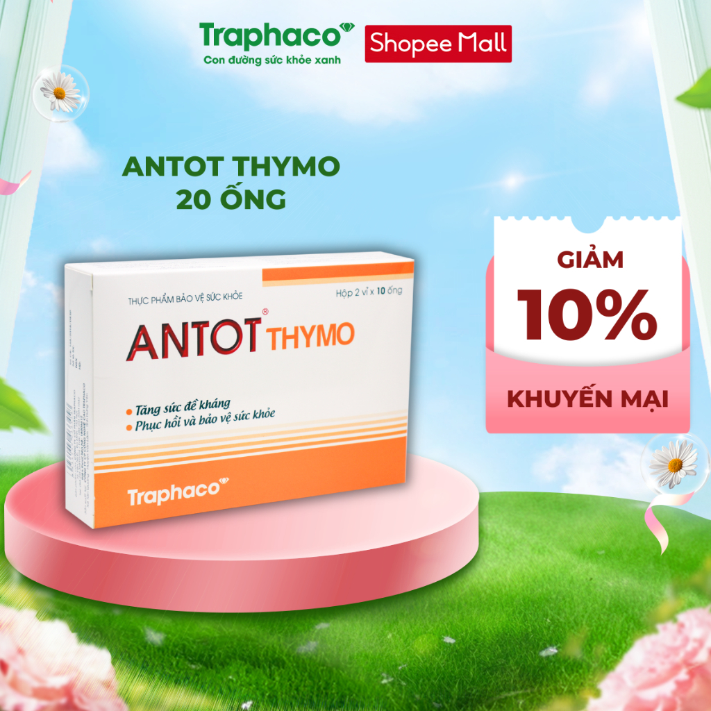 Thực Phẩm Bảo Vệ Sức Khỏe Antot Thymo Traphaco Hỗ Trợ Tăng Sức Đề Kháng Giúp…