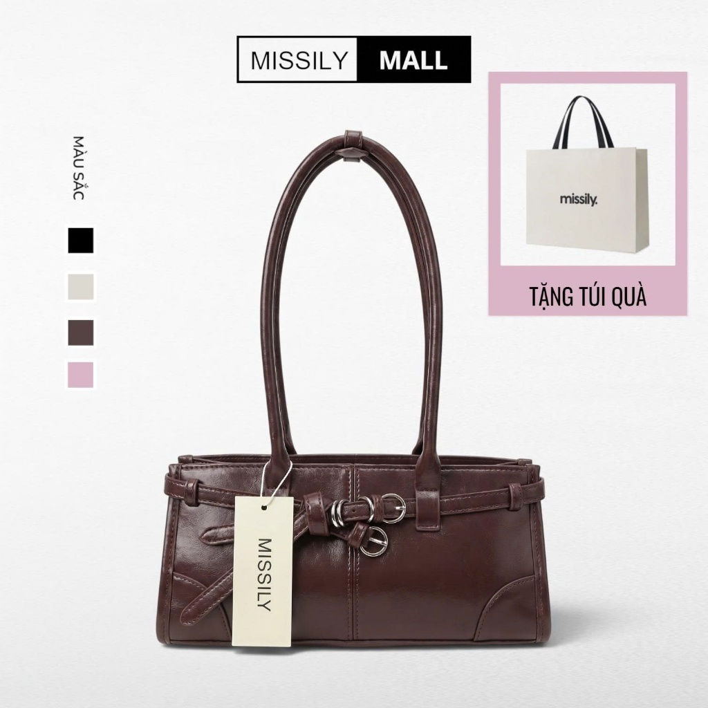 Túi xách nữ, túi đeo vai, túi xách tay MISSILY size 28cm (ms296)