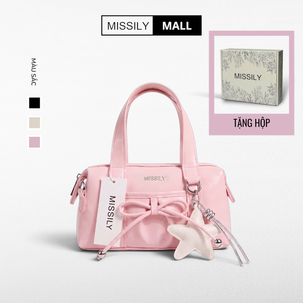 Túi xách nữ, túi đeo chéo, túi xách tay MISSILY size 23cm (ms289)