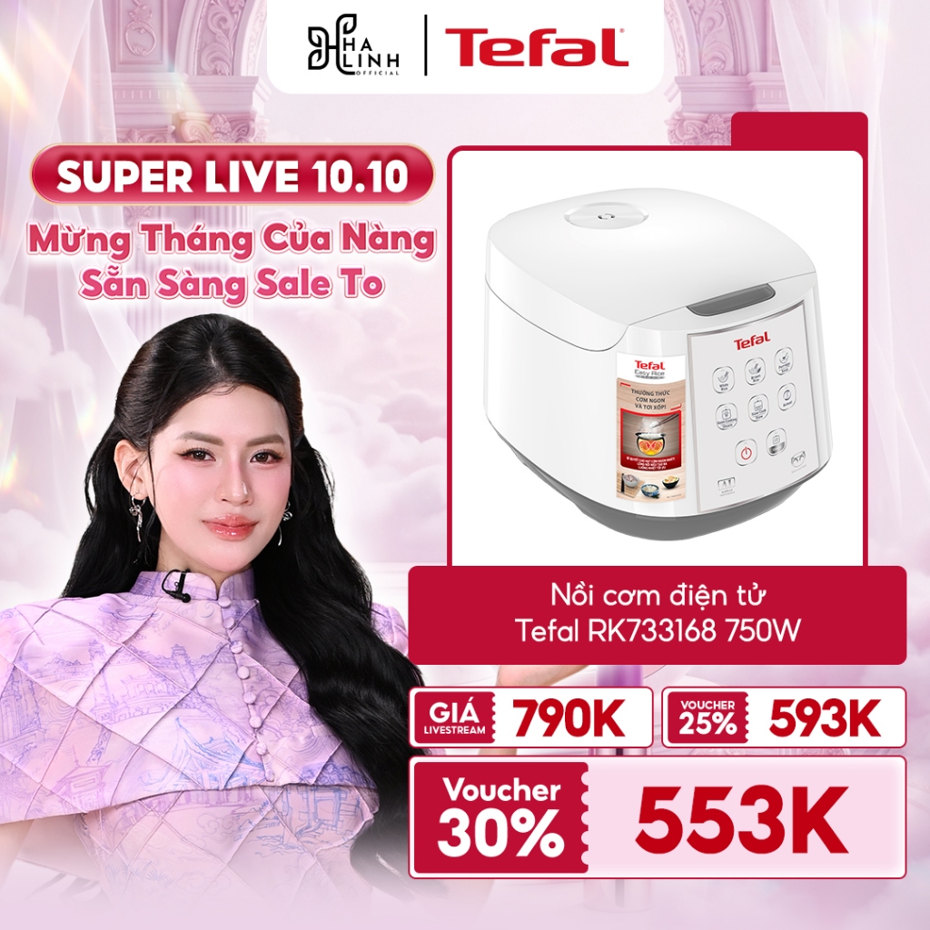 Nồi cơm điện tử Tefal RK733168 - 1.8L, 750W