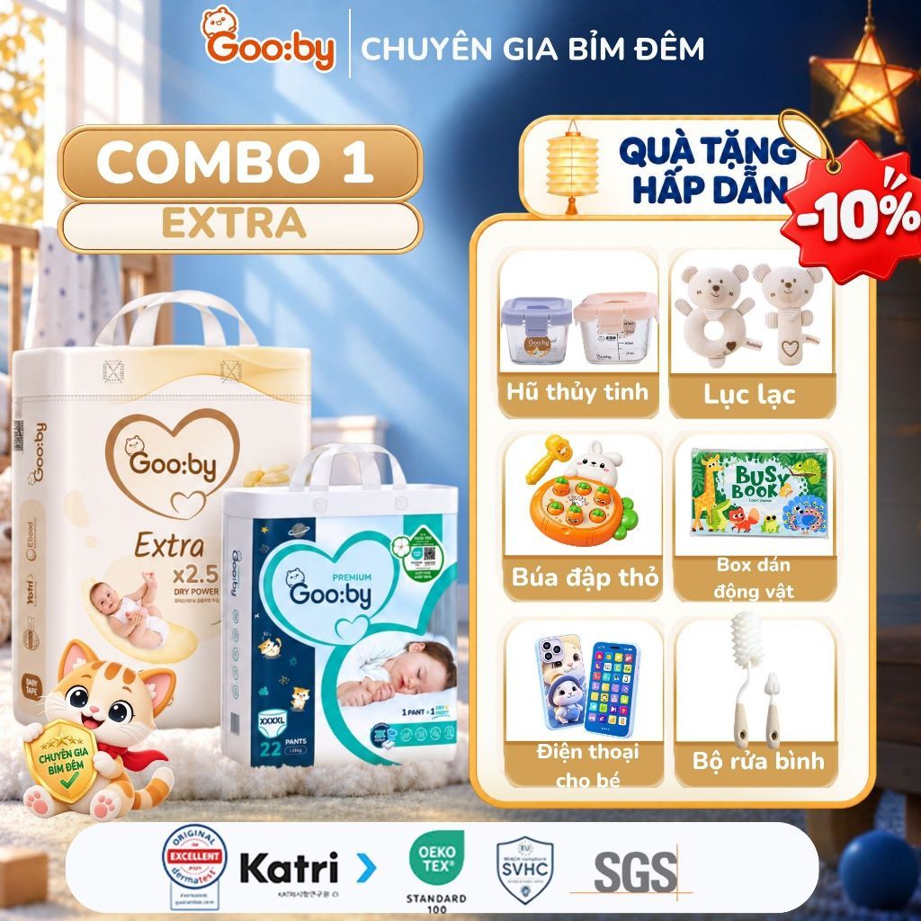 Tã/Bỉm dán và quần Gooby (ngày và đêm) siêu mỏng, siêu nhẹ, đủ size cho bé từ…