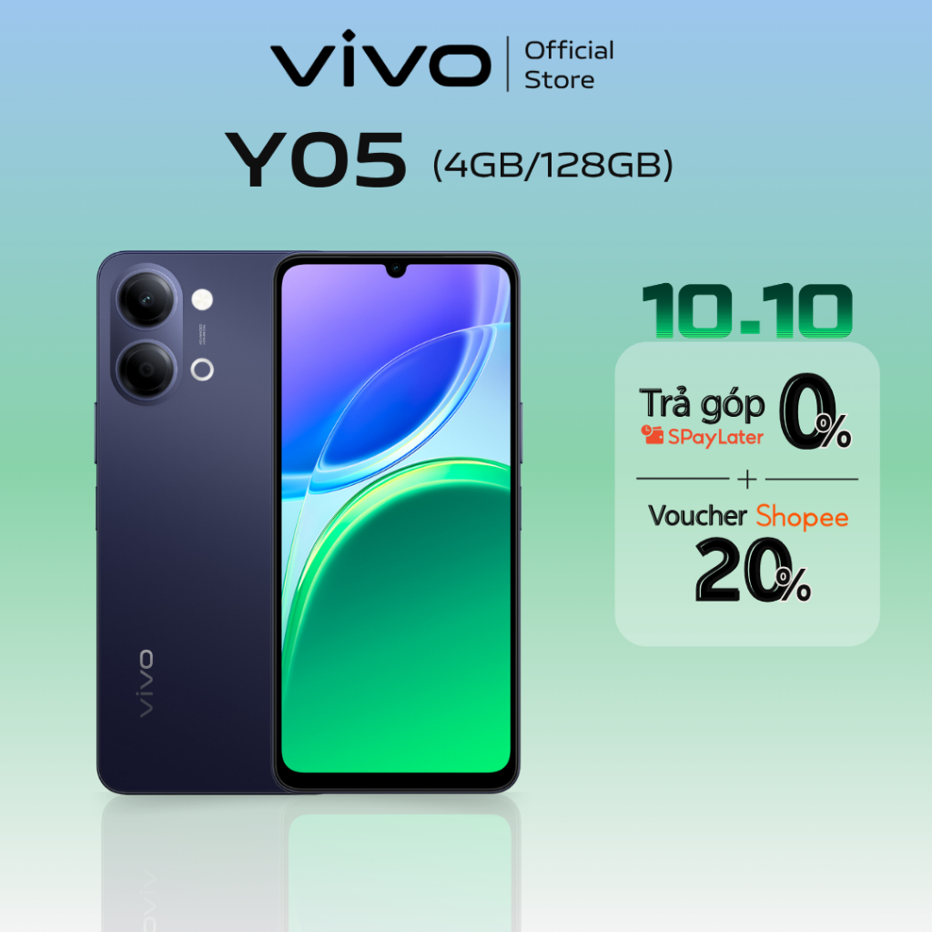 Điện thoại vivo Y05 (4GB+128GB) - Chính hãng - Bảo hành 12 tháng - 1 Đổi 1…