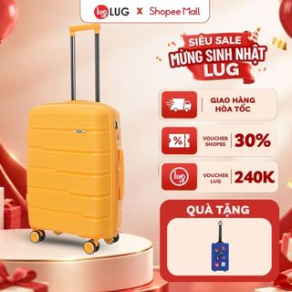 [ NHỎ - GỌN - NHẸ ] Vali Kéo LUG Holdall MP809 - Size 20, Size 24, Size 28: Nhựa PP chống bể vỡ, Khoá Số Bảo Mật An Toàn
