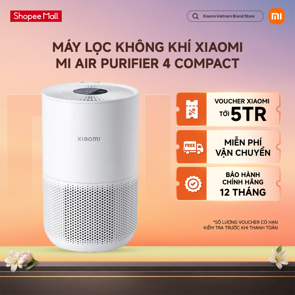 Máy lọc không khí Xiaomi Smart Air Purifier 4 Compact / Lọc bụi mịn 2.5pm…