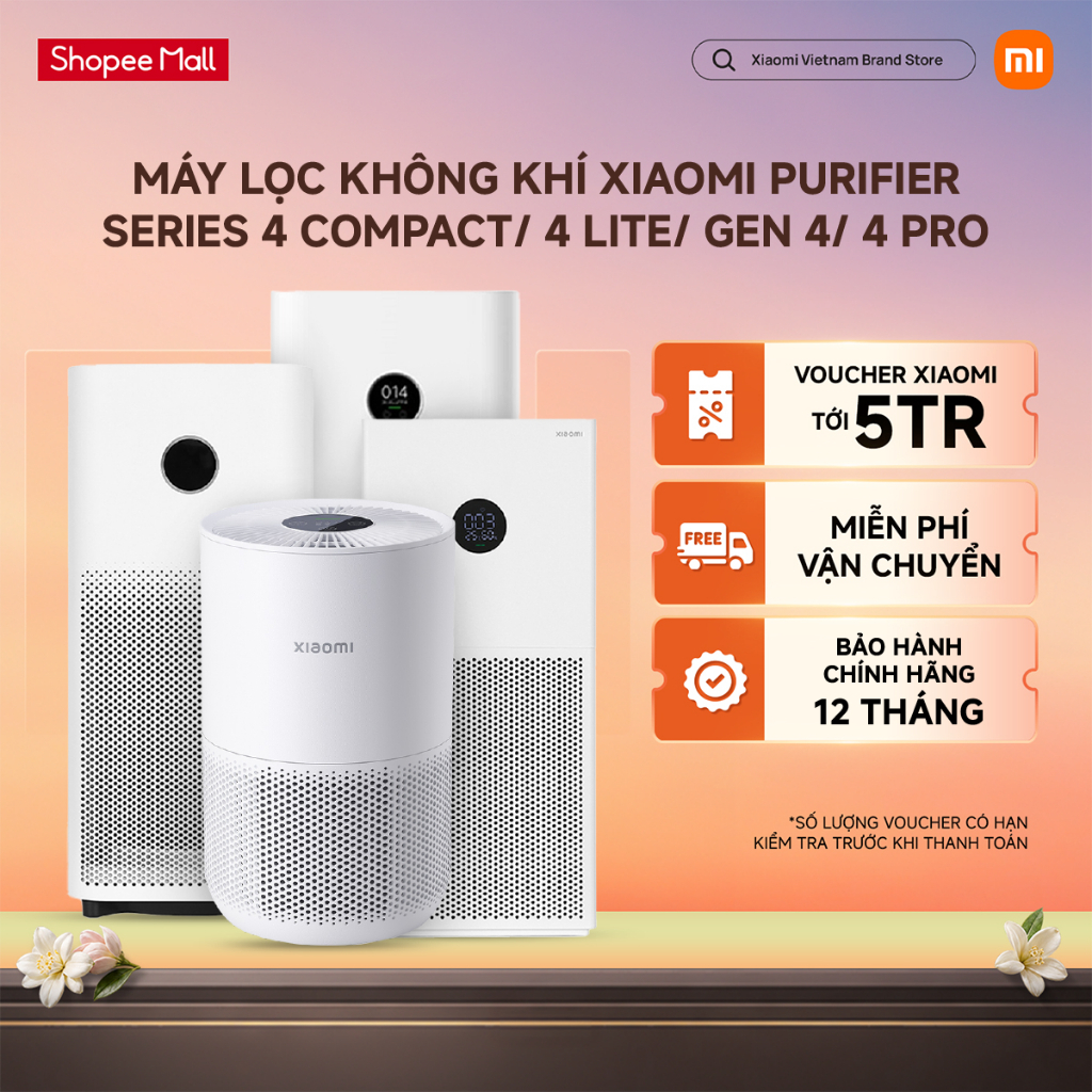 Máy Lọc Không Khí Xiaomi Mi Air Purifier Series 4 Compact/ 4 Lite/ Gen 4/ 4…