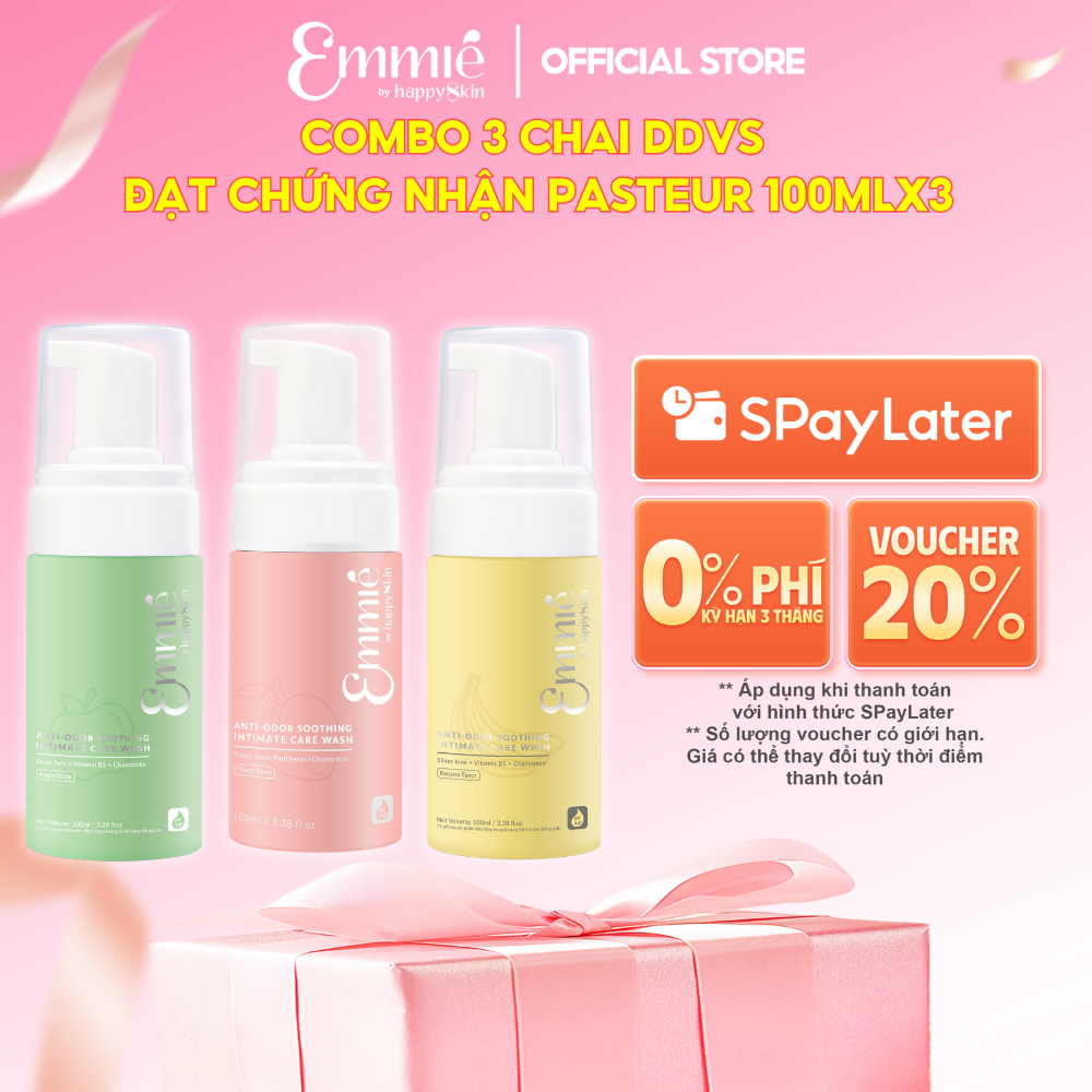 Dung dịch vệ sinh phụ nữ Emmie Soothing Intimate Care Hỗ Trợ Làm Sạch Dịu Nhẹ…