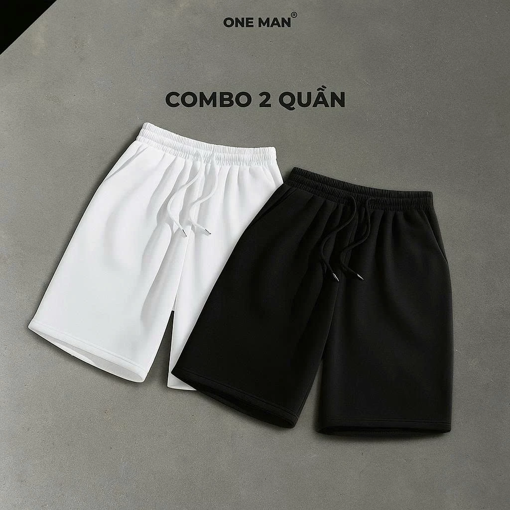 Quần thun trơn nam nữ ONE MAN 100% vải thun cao cấp, thoáng khí phong cách basic phối đồ đi chơi mặc nhà đều đẹp QD000D