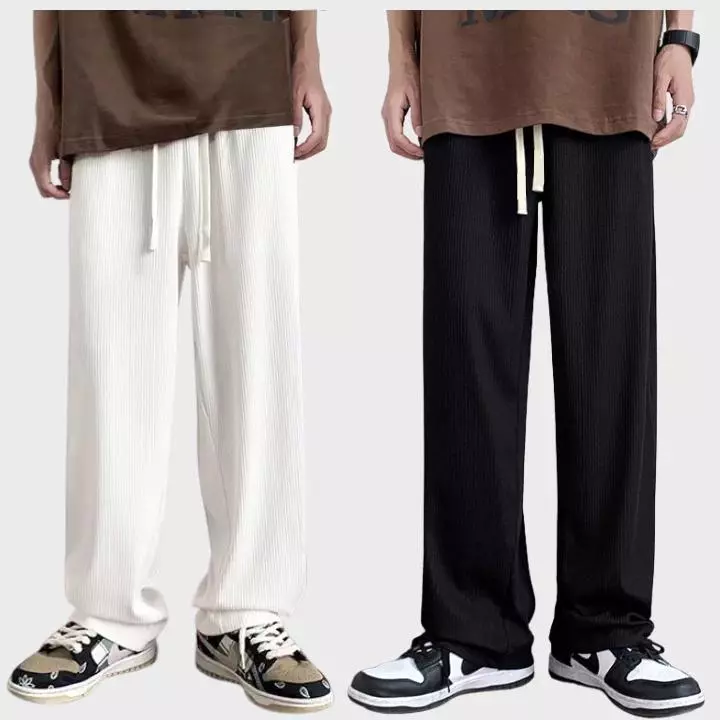 Quần Ống Rông Nam Baggy Dáng Suông Nhung Tăm Mềm Mại Thời Trang Siêu Đẹp