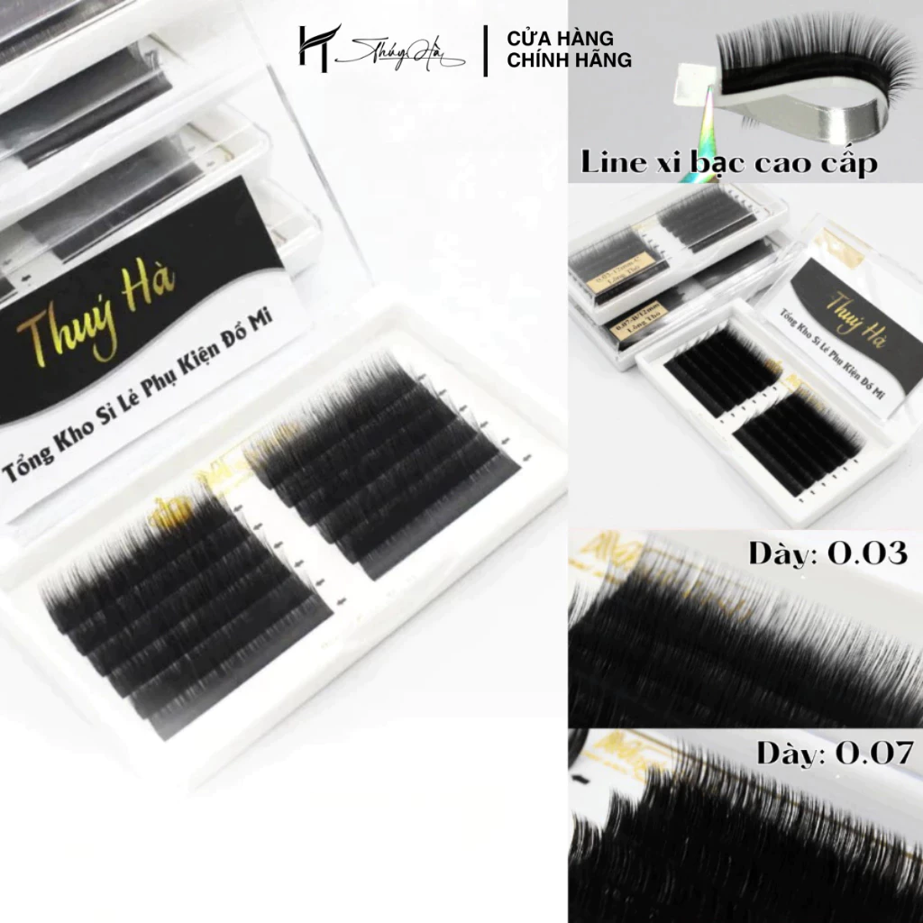 Mi Lông Thỏ Siêu Mềm Nhẹ, Mi Khay Dày 0.03-0.07, Độ Cong J-B-C-CC-D Lông Mi Magiclash \\ Thúy Hà