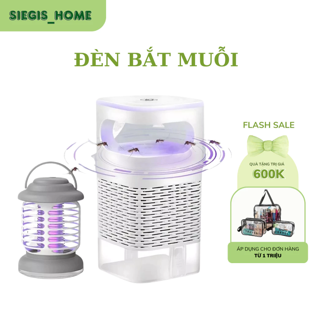 Đèn bắt muỗi diệt côn trùng thông minh cổng sạc usb kèm đèn ngủ - Máy bắt muỗi công nghệ cao an toàn cho gia đình