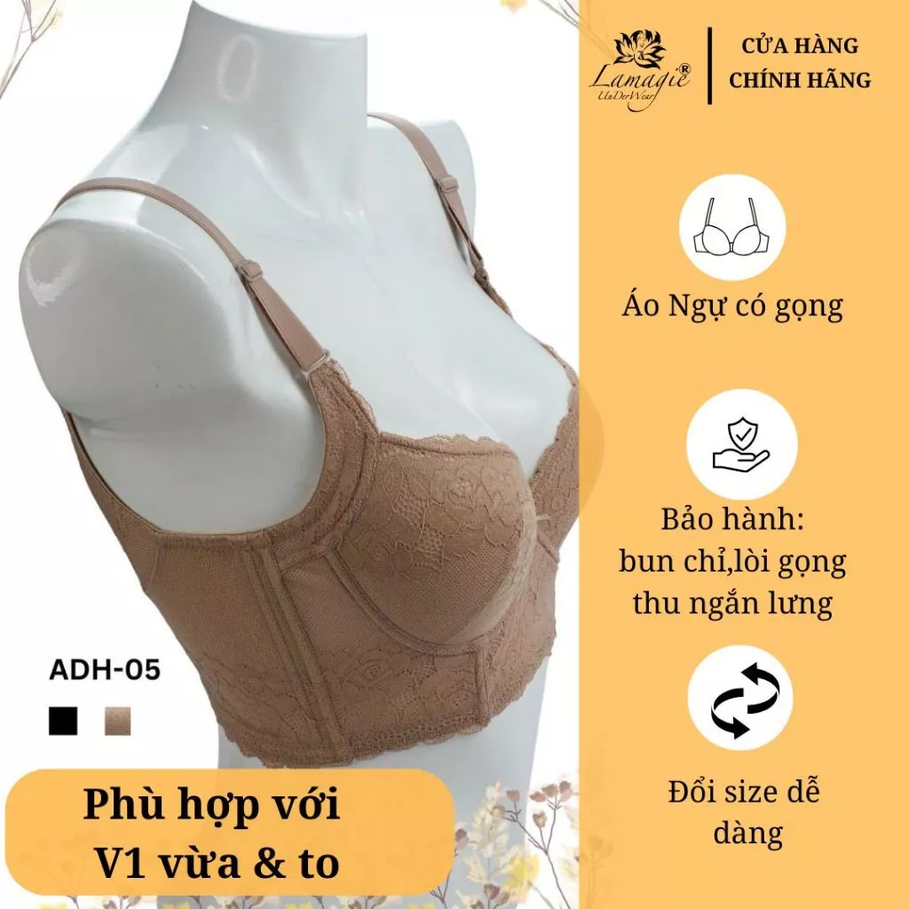 Áo ngực bản to mút mỏng nâng ngực định hình ADH-05 – Chống lộ, mặc thoáng, phối vest siêu đẹp