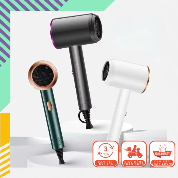 Máy Sấy Tóc 2 Chiều Nóng Lạnh Công Suất Lớn 2300w Nhanh Khô, 3 Chế Độ Sấy, Tạo Kiểu, Chăm Sóc Tóc Chuẩn Salon Kèm Mỏ Vịt