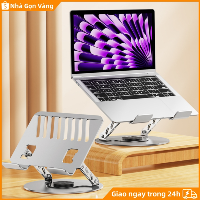 Giá đỡ máy tính xách tay/Giá đỡ Laptop chân xoay 360 độ, Đế tản nhiệt kê…