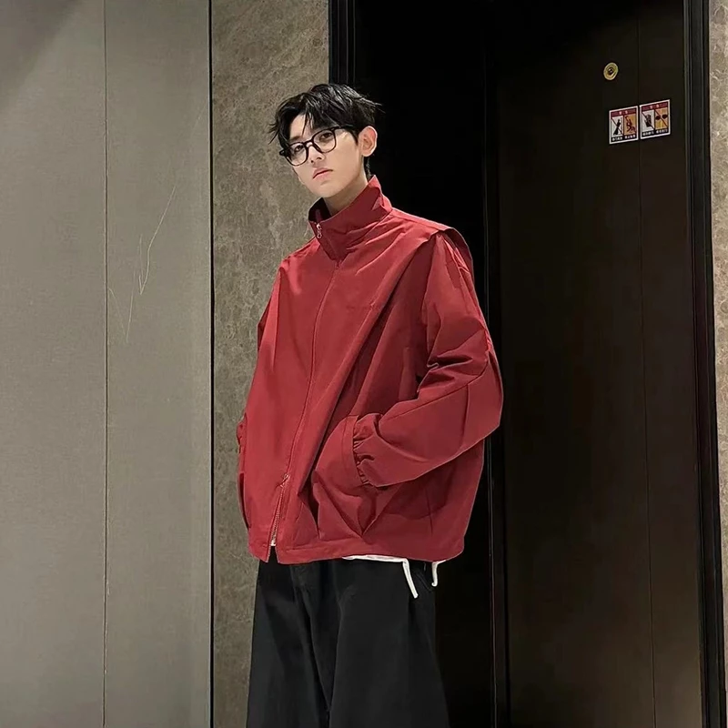 Áo Khoác gió nam nữ Form Boxy Thiết kế xếp vai cá tính -  Maylinhshop - Form rộng Chống Nước Chống Bụi siêu tốt