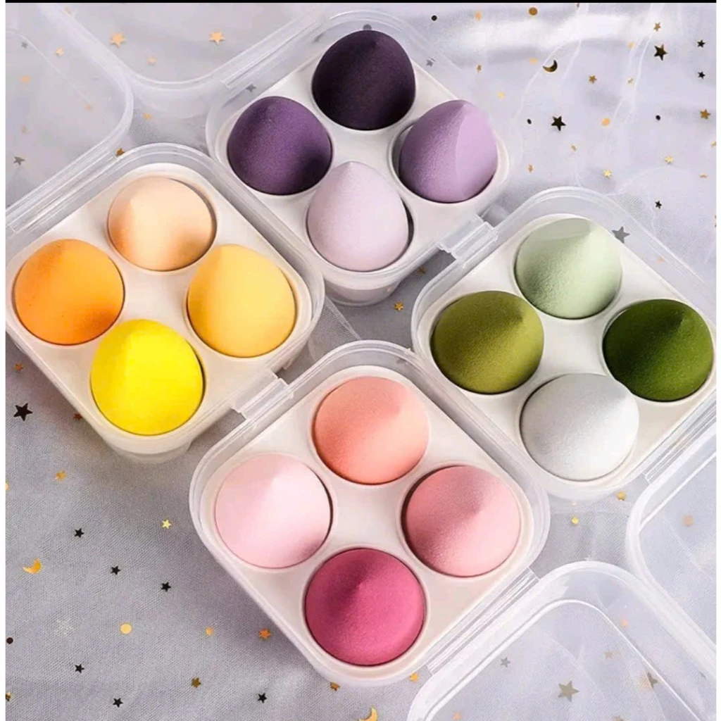 Set 4 Bông Mút Tán Kem Nền Hình Giọt Nước