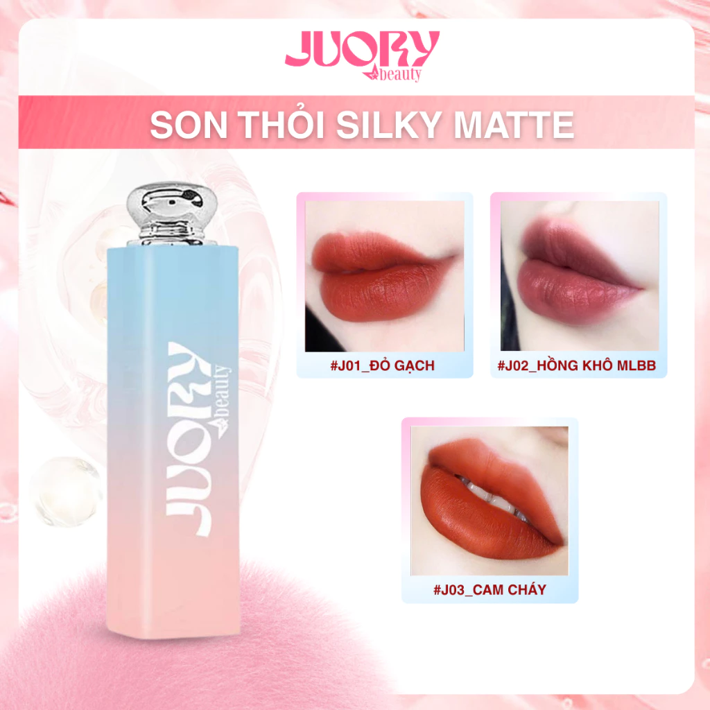 Son Thỏi Silky Matte - Juory Beauty - 3.2g - Lên Màu Siêu Xinh