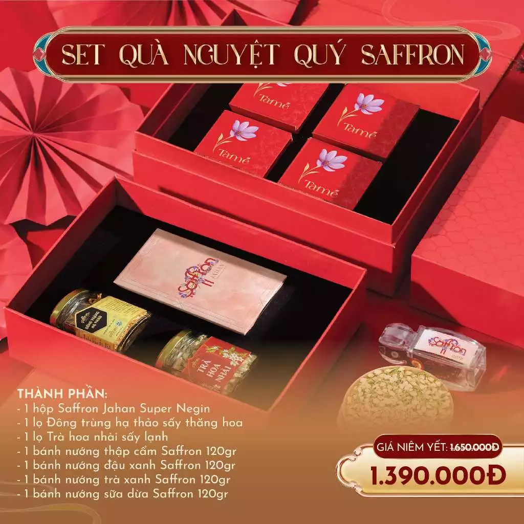 Hộp quà trung thu 2026 Thiết kế 2 tầng độc lạ sang trọng và bí ẩn thuộc thương hiệu Saffron Việt Nam