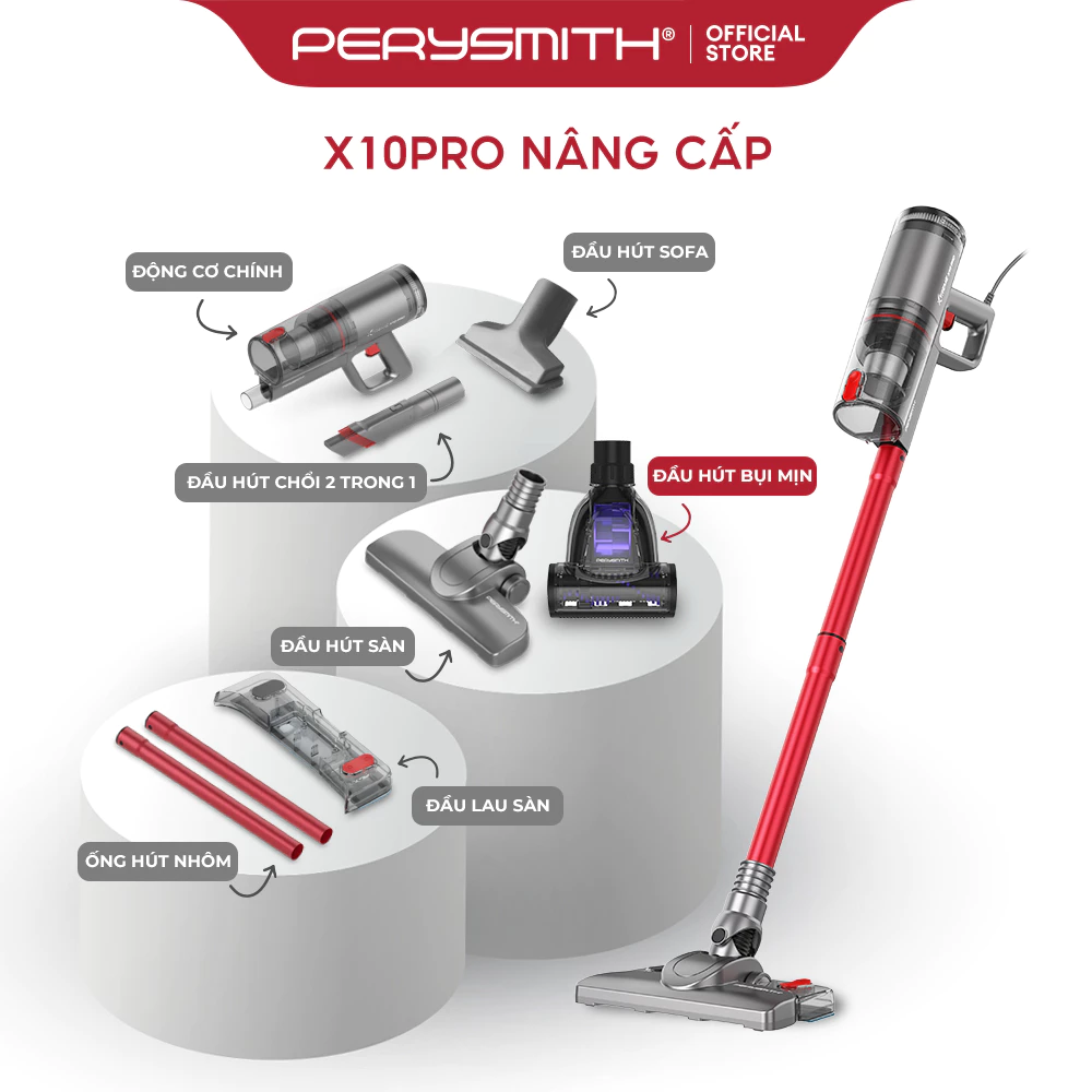 PerySmith Phụ Kiện PerySmith Dành Cho Máy Hút Bụi Có Dây