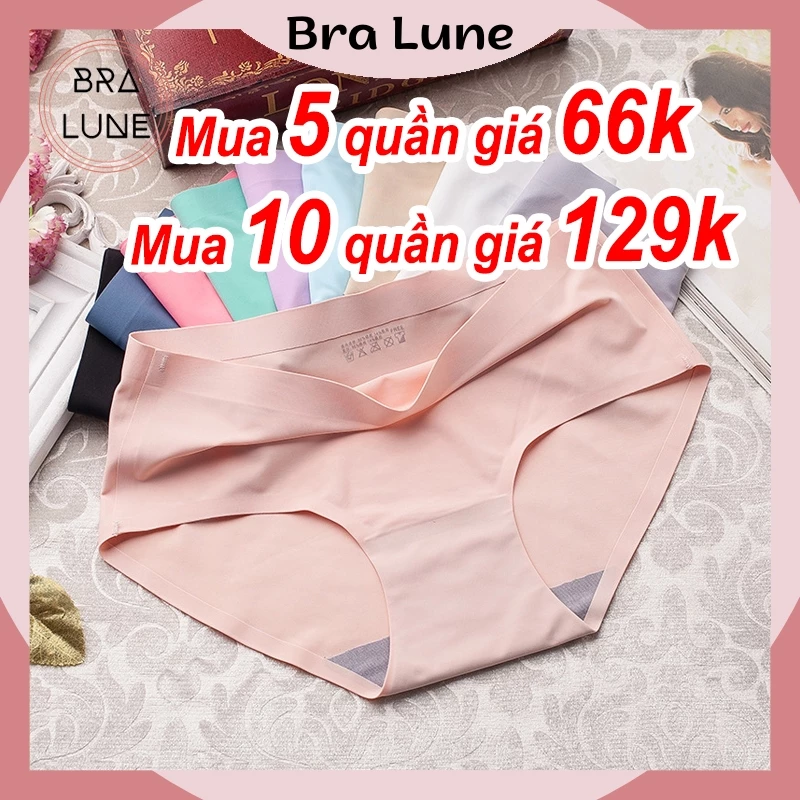 Quần lót nữ đúc su thun lạnh không đường may BRALUNE , Quần chíp nữ kháng khuẩn