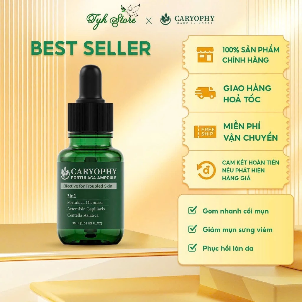 Tinh chất giảm mụn Caryophy 30ml (Caryophy Portulaca Ampoule 30ml)