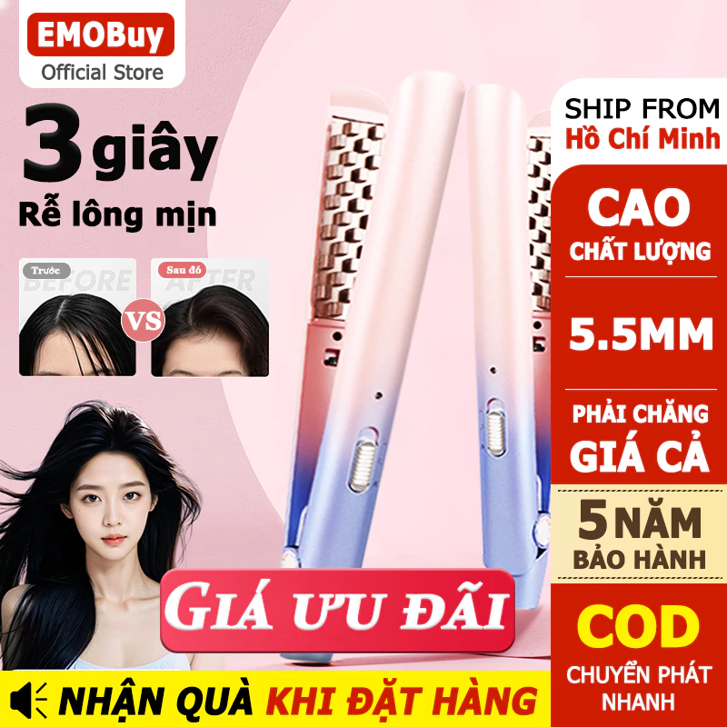 Máy dập xù bấm tóc, máy dập phồng chân tóc, máy bấm làm phồng tóc chân vuông Máy Bấm Dập Phồng Chân Tóc Răng Vuông