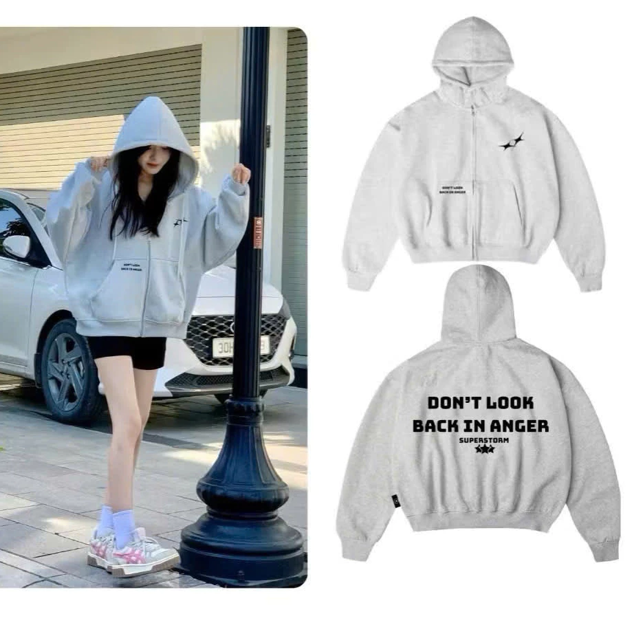 Áo Khoác Hoodie Zip Chất Nỉ Bông Dày Dặn Mũ To 2  Lớp, From Rộng Nam Nữ