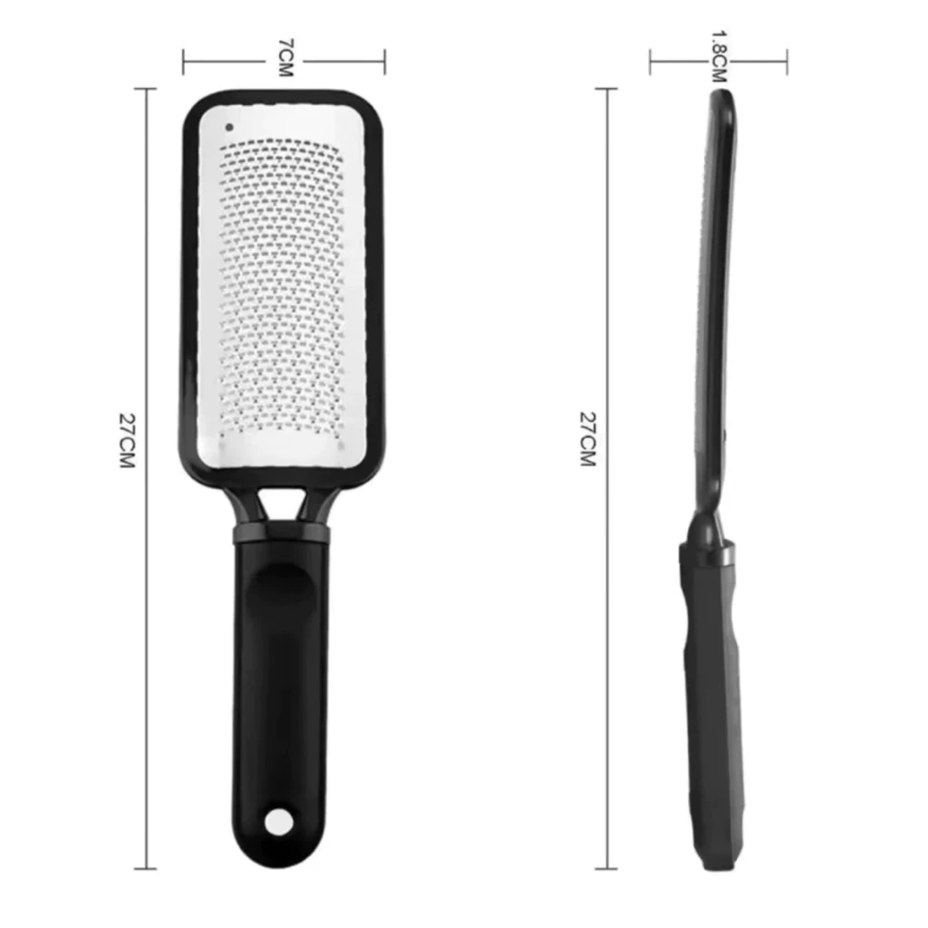 Cây Chà Gót Chân Inox Cán Nhựa Cầm Tiện Lợi Dành Cho Thợ Làm Nails .Foot Scrub