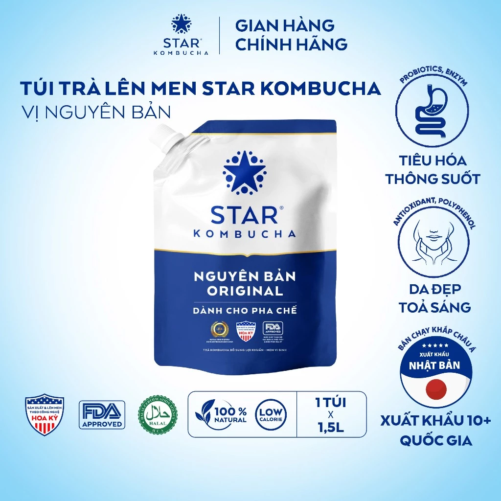 [GIFT] Star Kombucha trà túi 1.5L – Vị nguyên bản
