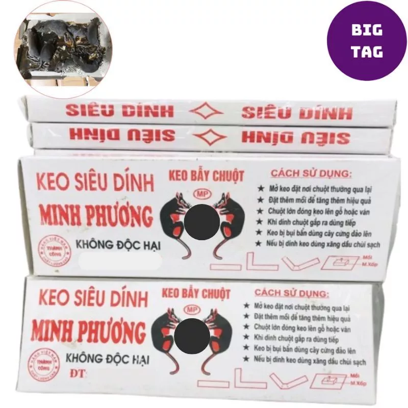 keo dính chuột chắc chắn không gây hại cho sức khoẻ, keo bẫy chuột
