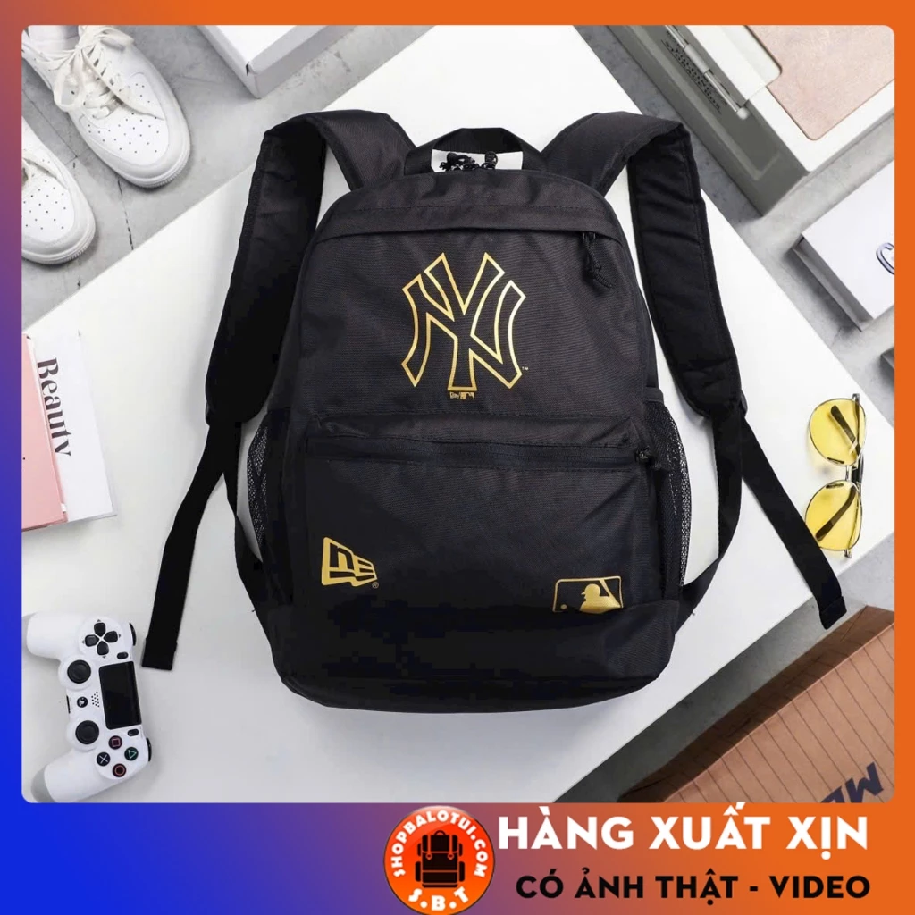Balo Đi Học NY Hàn Quốc Nam Nữ Có Ngăn Đựng Laptop Chất Vải Chống Nước, Balo NY YANKEE Unisex Thời Trang