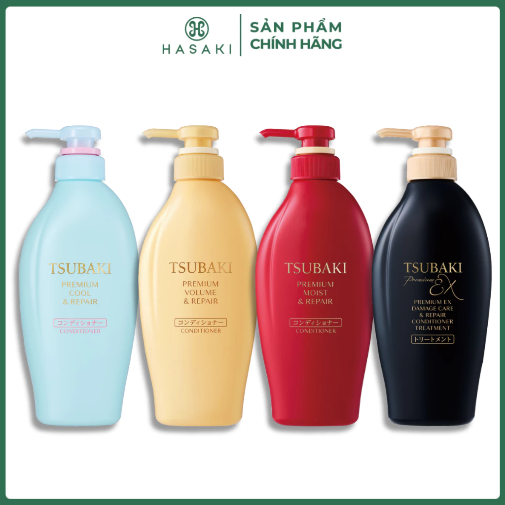[DAILY] Dầu Xả Tsubaki Premium Dưỡng Tóc Bóng Mượt, Ngăn Ngừa Rụng Tóc, Phục Hồi Tóc Hư Tổn (Mới) Hasaki Chính Hãng