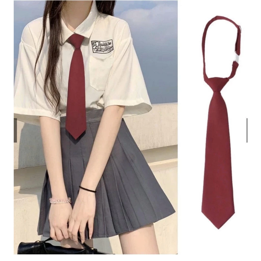 Cavat Jk , cavat nam nữ màu trơn đẹp, cà vạt chụp ảnh kỷ yếu, cà vạt nơ đồng phục cho học sinh