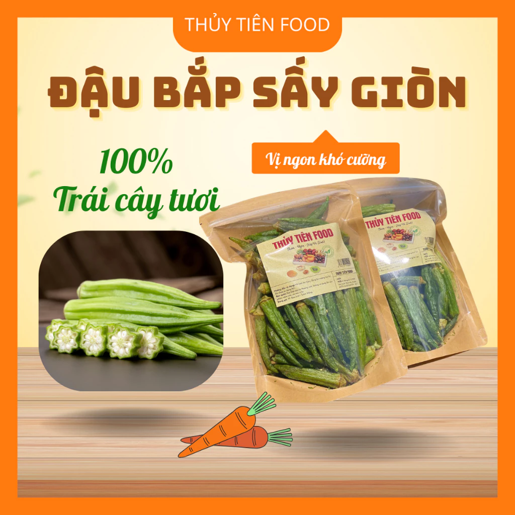 [150gr] Đậu Bắp Việt Nam Sấy Giòn